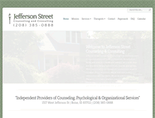 Tablet Screenshot of jeffersonstreetcounseling.com